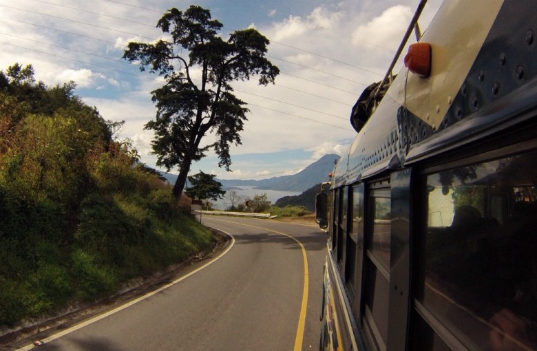 Straße zum Lago die Atitlan