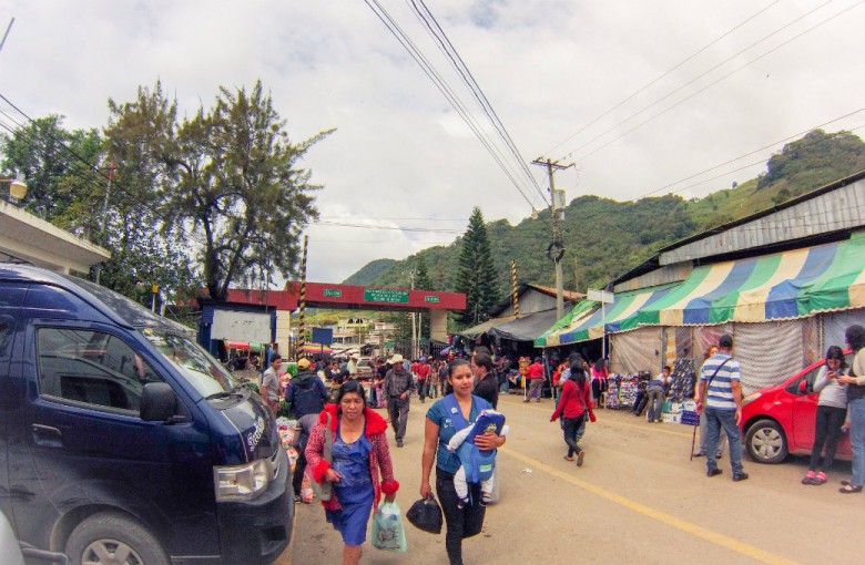 Grenzübergang von Guatemala nach Mexico